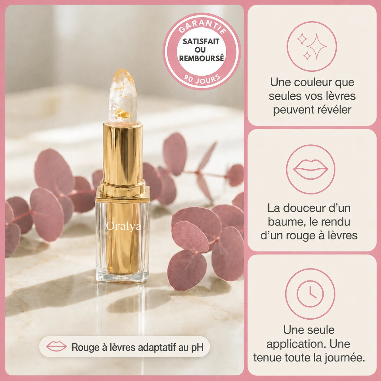 Rouge à lèvres Oralya pour lèvres matures